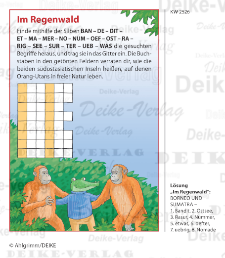 Orang-Utan - Konrad das Krokodil KW 2626