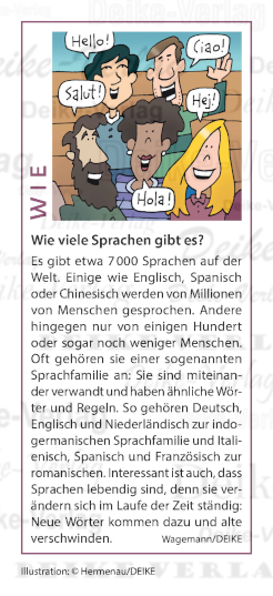 Wie viele Sprachen gibt es?