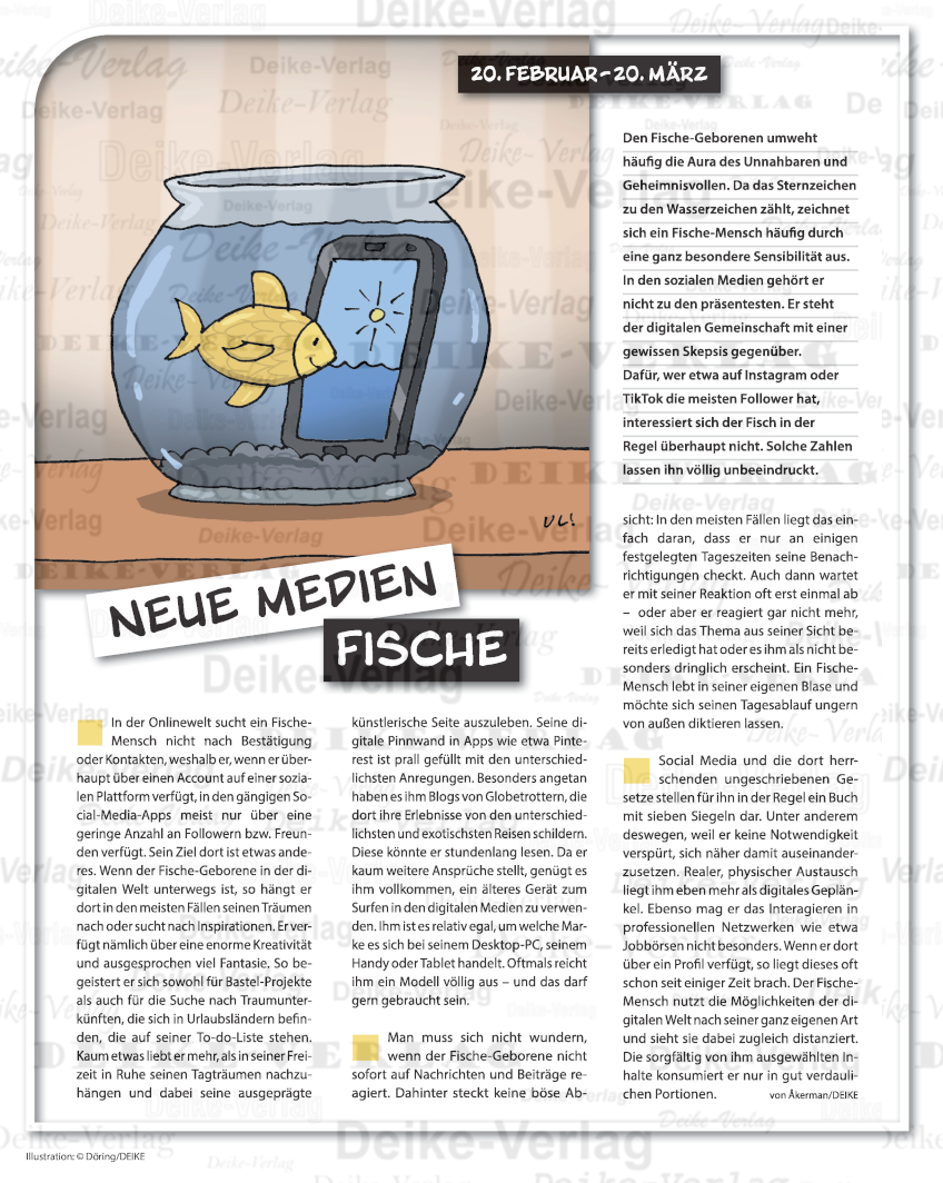 Sternzeichencharakteristiken: Fische (Musik)