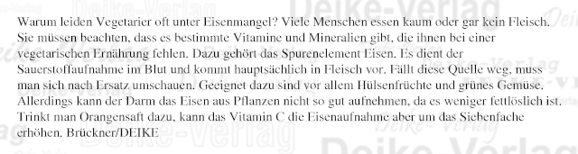 Warum leiden Vegetarier oft unter Eisenmangel?