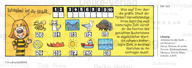 Istanbul  - Irmi die Rätselbiene KW 1925