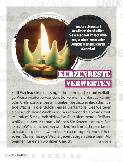 Kerzenreste verwerten