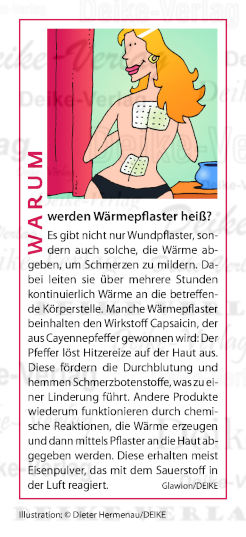 Warum werden Wärmepflaster heiß?
