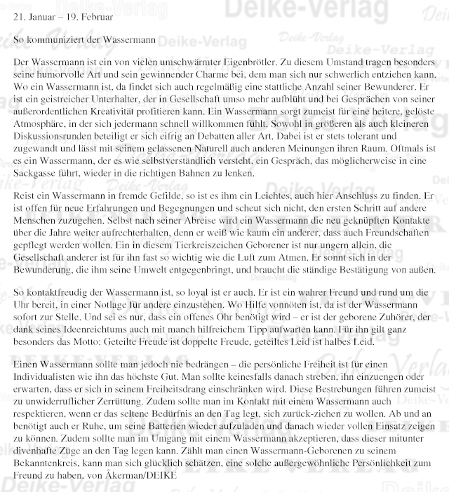 Sternzeichencharakteristiken: Der Wassermann (Kommunikation)