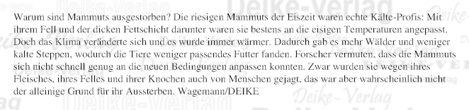 Warum sind Mammuts ausgestorben?