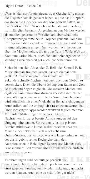 Digital Detox - Fasten 2.0