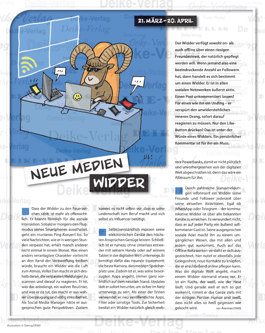 Sternzeichencharakteristiken: Widder (Musik)