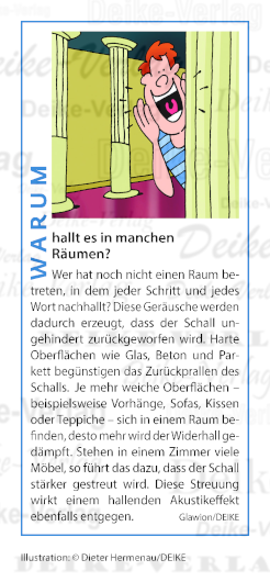 Warum hallt es in manchen Räumen?