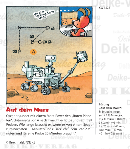 Auf dem Mars - Oscar der schaue Dackel KW 3524