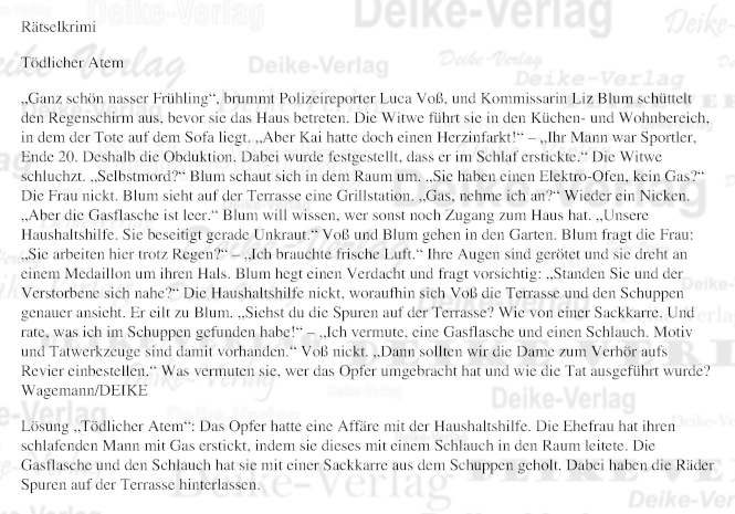 Tödlicher Atem (Liz Blum)