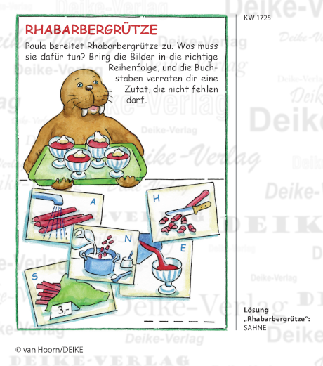 Rhabarbergrütze - Paula das Walross KW 1725