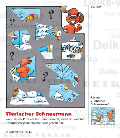 Schneemann - Oscar der schaue Dackel KW 0827