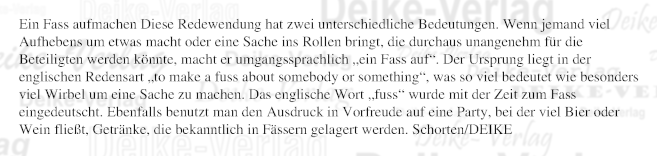 Ein Fass aufmachen