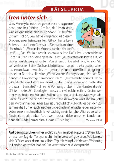 Iren unter sich (Inspektor Debbins) Rätselkrimi 201502