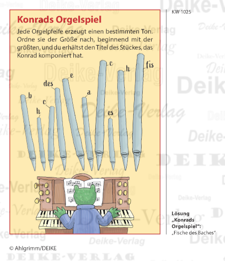 Fische des Baches - Konrad das Krokodil KW 1025