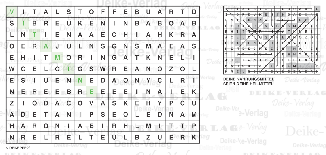 Superfood - Buchstabensalate