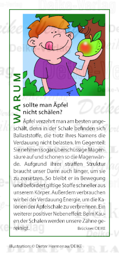Warum sollte man Äpfel nicht schälen?