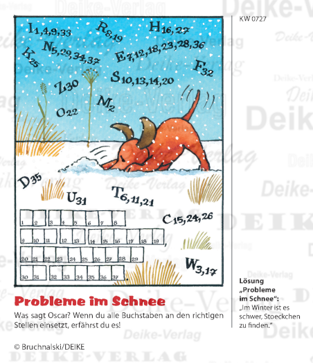 Im Winter ist es schwer ... - Oscar der schaue Dackel KW 0727