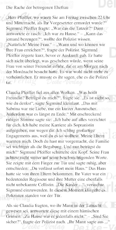 Die Rache der betrogenen Ehefrau