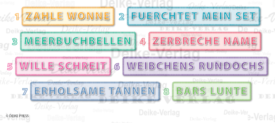 Frühlingsblumen - Anagramme