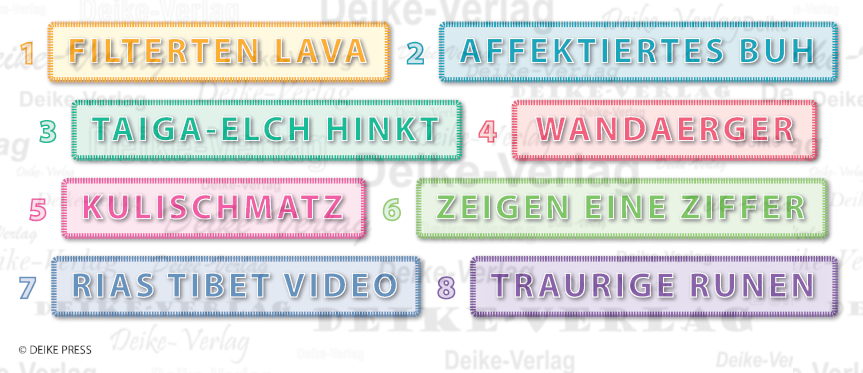 Umweltschutz - Anagramme