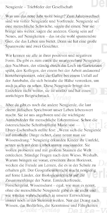 Neugierde - Triebfeder der Gesellschaft