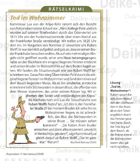 Tod im Wohnzimmer (Inspektor Debbins)