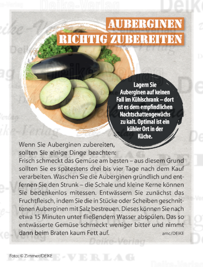 Aubergine richtig zubereiten
