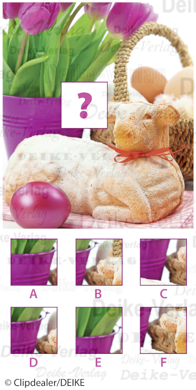 Osterbild - Ausschnitträtsel