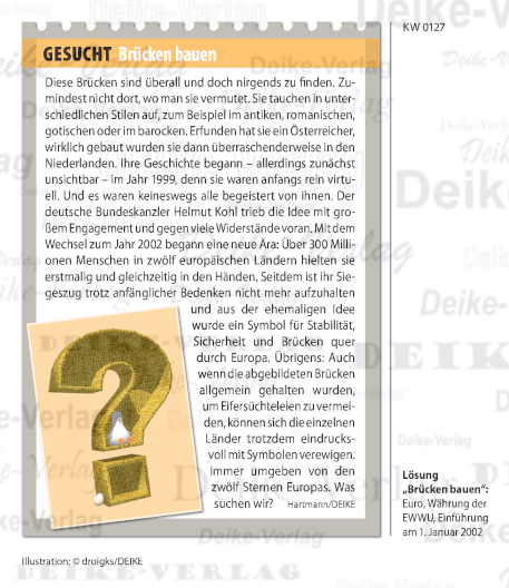 Euro - Texträtsel KW 0127