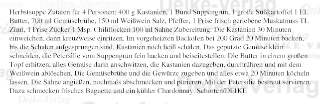 Französisches Rezept: Herbstsuppe