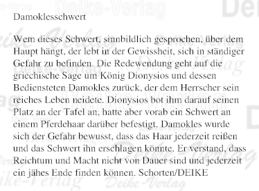 Damoklesschwert