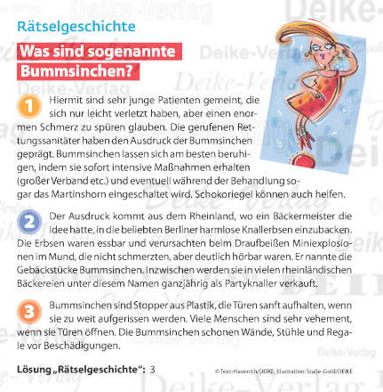 Bummsinchen - Rätselgeschichte