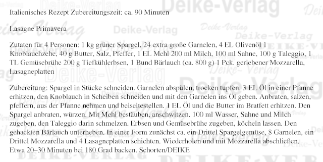 Italienisches Rezept: Lasagne Primavera