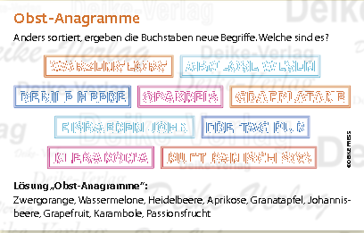 Obst - Anagramme
