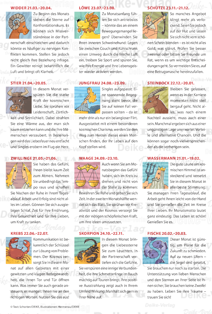 Monatshoroskop November 2024