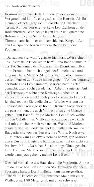 Das do-it-yourself-Alibi