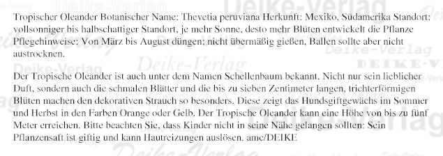 Tropischer Oleander