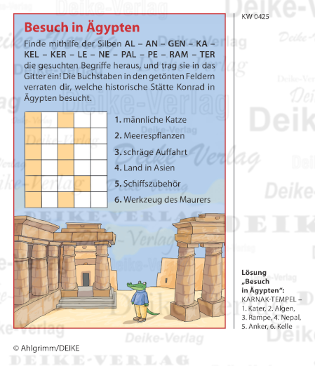 Karnak Tempel - Konrad das Krokodil KW 0524