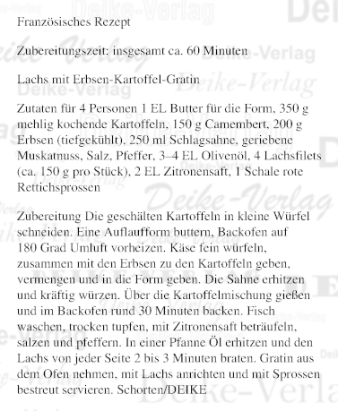 Lachs mit Erbsen-Kartoffel-Gratin