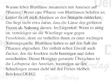 Warum leben Blattläuse mit Ameisen auf Pflanzen? 