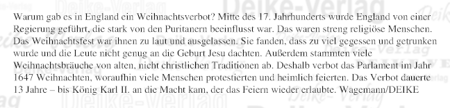 Warum gab es in England ein Weihnachtsverbot?