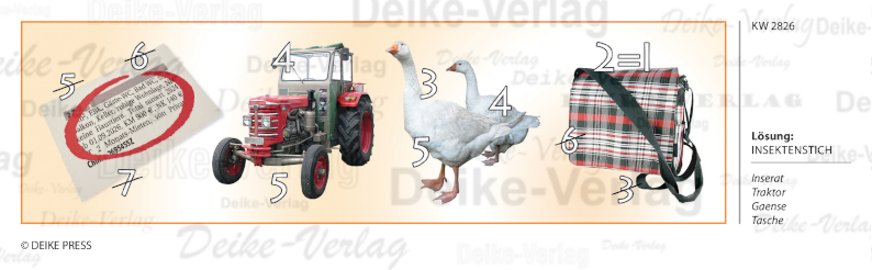 Insektenstich - Rebus KW 2826