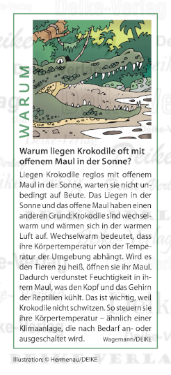 Warum liegen Krokodile oft mit offenem Maul in der Sonne?