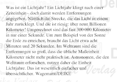 Was ist ein Lichtjahr?