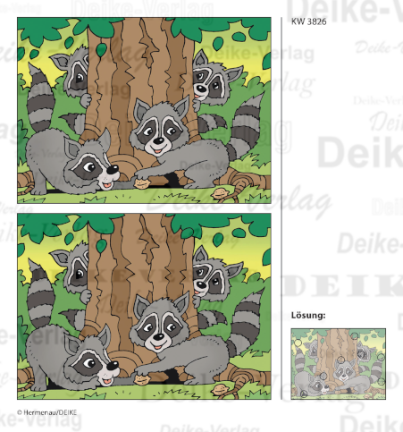 Waschbär - Fehlerbilder KW 3826