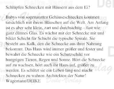 Schlüpfen Schnecken mit Häusern aus dem Ei?
