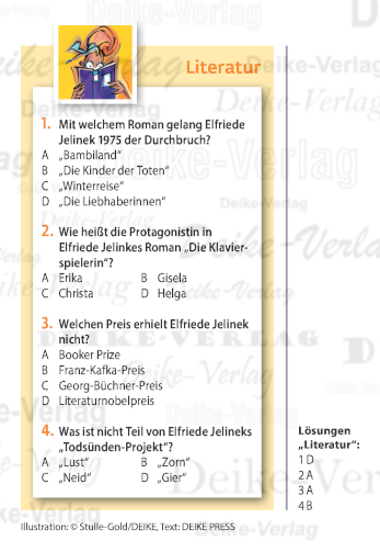 Elfriede Jelinek - Quiz