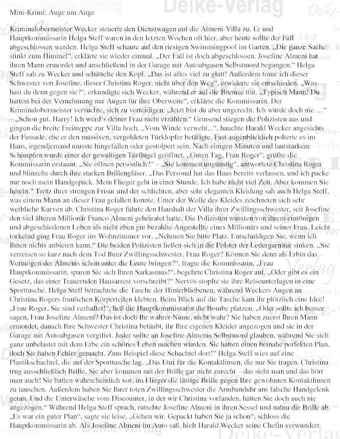 Auge um Auge - Mini-Krimi 2013008