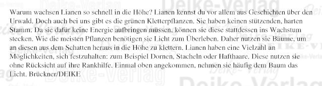 Warum wachsen Lianen so schnell in die Höhe?